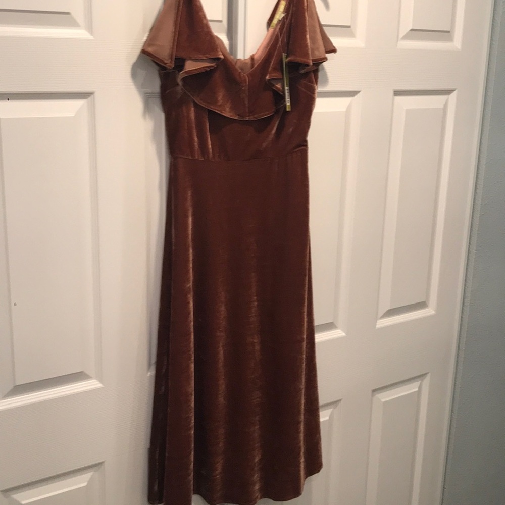 Gianni Bini Velvet Brown Dress - Picture 4 of 8